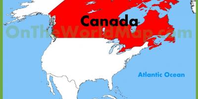Canadá américa mapa