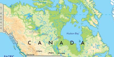 Oficial mapa de Canadá
